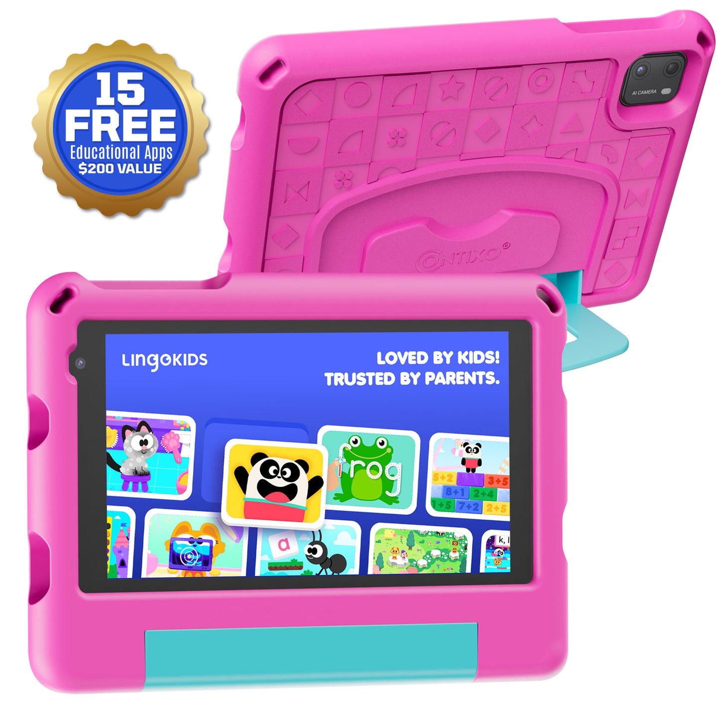 Contixo A7 | 7" Kids Tablet, 2026 Model, Epic! and Lingokids, 32GB