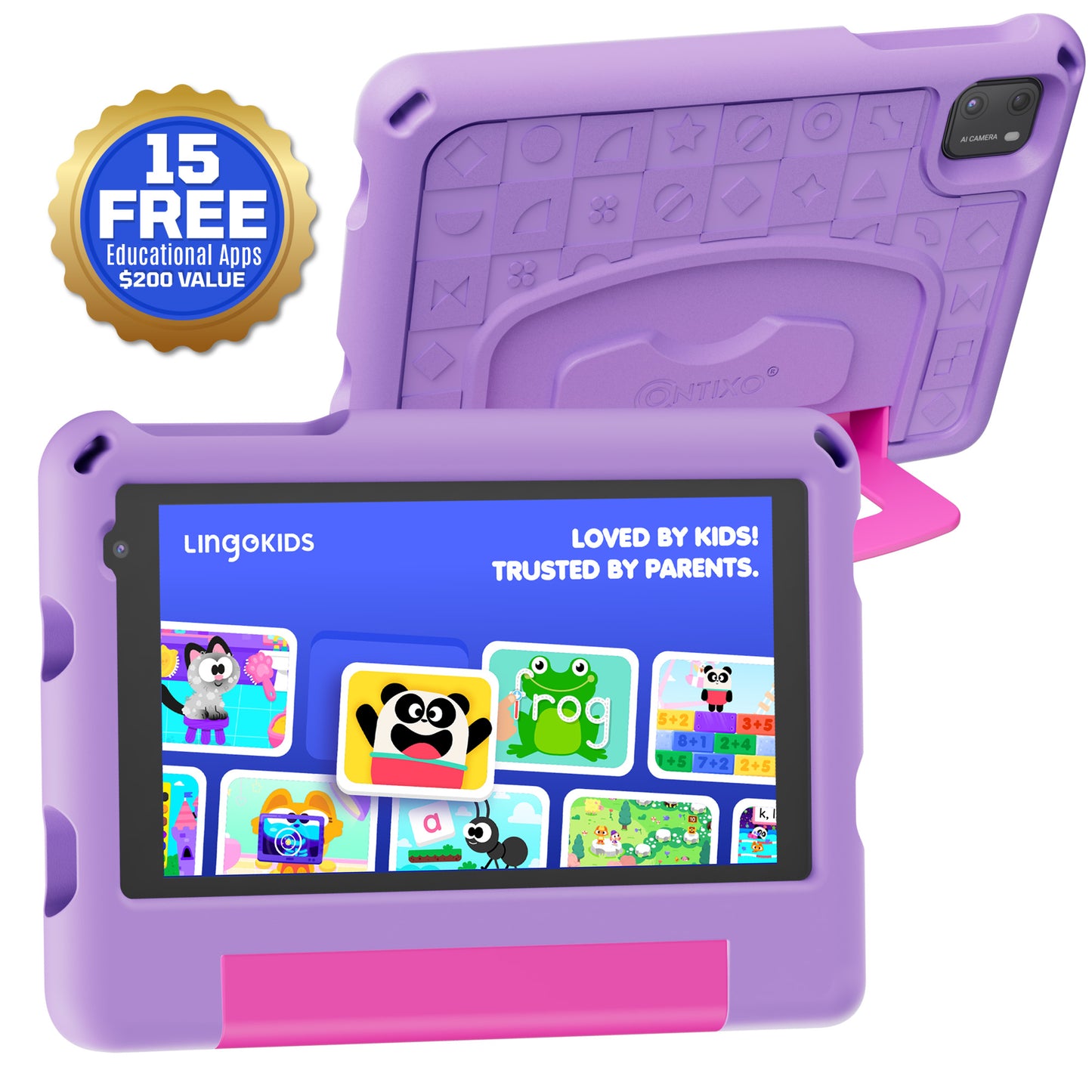 Contixo A7 | 7" Kids Tablet, 2026 Model, Epic! and Lingokids, 32GB
