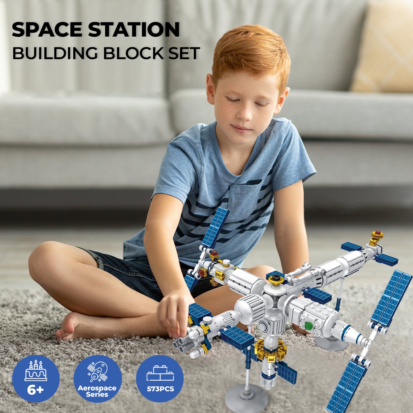 Contixo BK07 Aerospace Series Space Station Building Block Set - 573 PCS