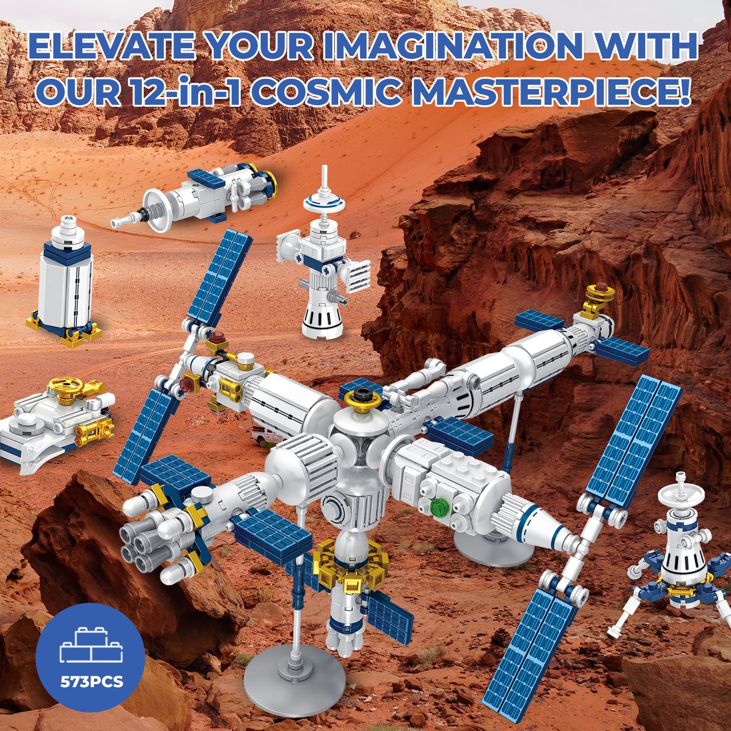 Contixo BK07 Aerospace Series Space Station Building Block Set - 573 PCS