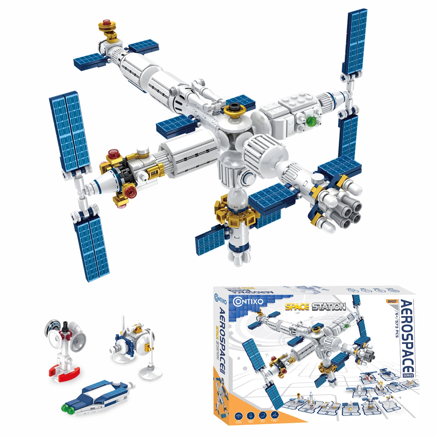 Contixo BK07 Aerospace Series Space Station Building Block Set - 573 PCS