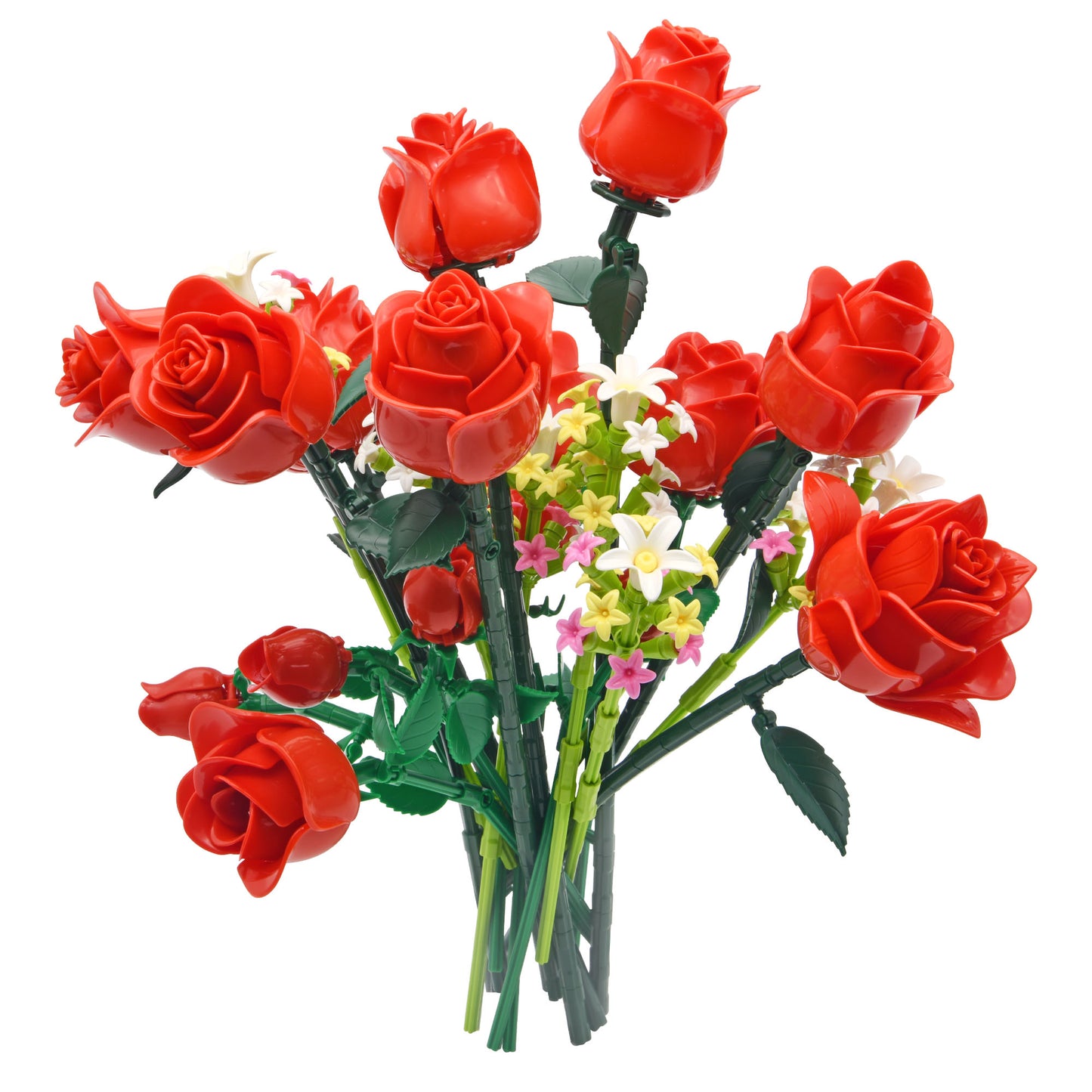 Contixo BK09 Romantic Red Rose Bouquet Building Set - 789 Pieces
