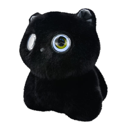 Contixo Pixie-Paw Smart Interactive Plush AI Cat - Powered by ChatGPT AI, Voice & Touch Responsive, Expressive Screen Eyes, Head Petting & Tail Wagging AI Companion Stuffed Animal for Kids