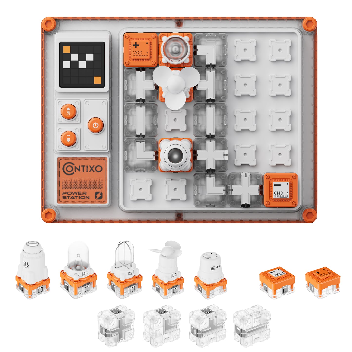 Contixo CB1 Kids Circuit Building Kit – 500+ STEM Experiments, Snap-Together Electronics Discovery Set for Creative Engineering Play