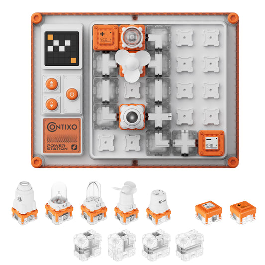 Contixo - CB1 Circuit Builder Set for Kids, STEM Snap Circuit Electronics Learning Kit, Educational Science Toy