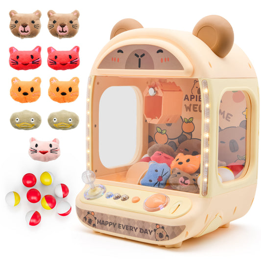 Contixo CM1 Brown Capybara Claw Machine | Mini Arcade Prize Grabber