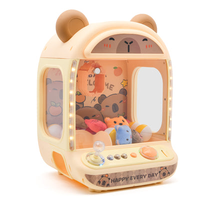 Contixo CM1 Capybara Mini Claw Machine, Tabletop Arcade Prize Grabber Game Toy with LED Lights, Music & Joystick for Boy's Girl's Kids Ages 3+