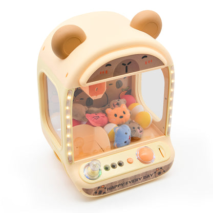 Contixo CM1 Capybara Mini Claw Machine, Tabletop Arcade Prize Grabber Game Toy with LED Lights, Music & Joystick for Boy's Girl's Kids Ages 3+