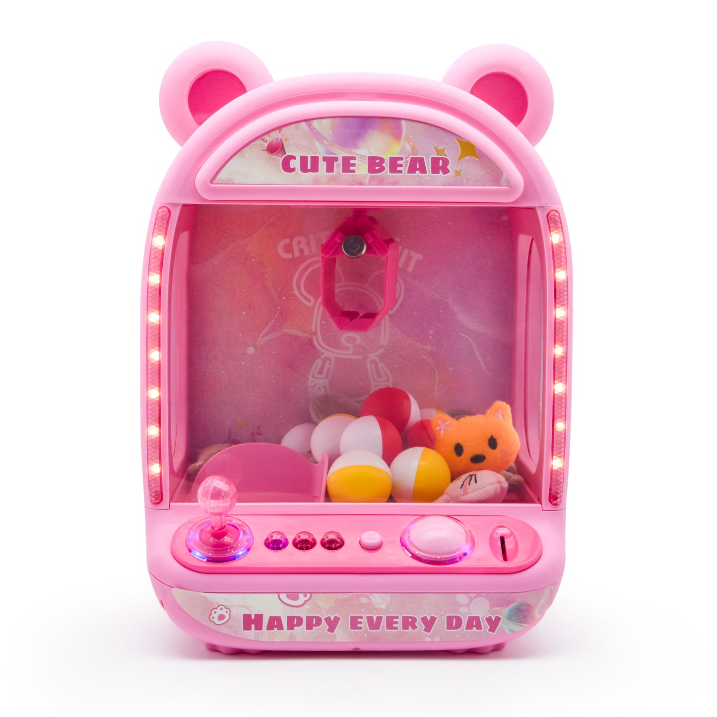 Contixo CM2 Pink Tabletop Claw Machine, Mini Arcade Prize Grabber