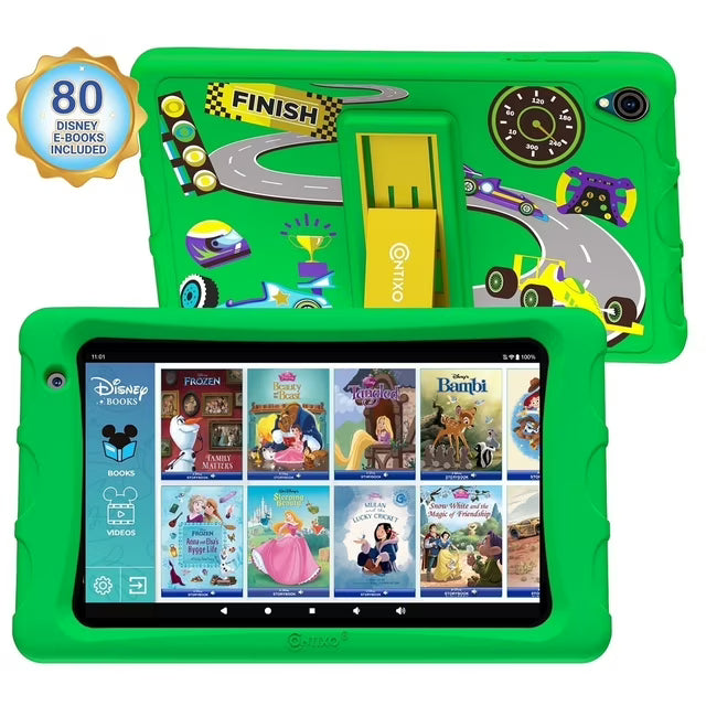 Contixo K81 8-Inch Kids Tablet Featuring 80 Disney eBooks - 4GB + 64GB