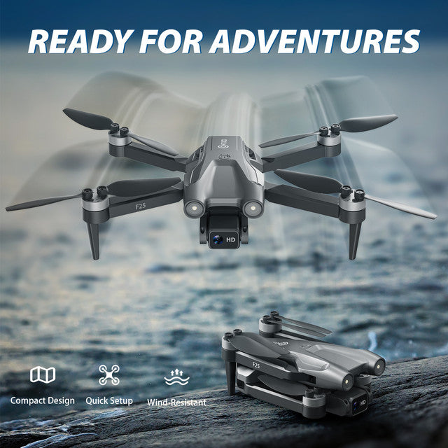 Contixo F25 Mini Drone - 1080p FHD Camera, GPS, 4.3- FPV Screen, Smart Flight Modes, Brushless Motors, Auto Return, FAA-Exempt,