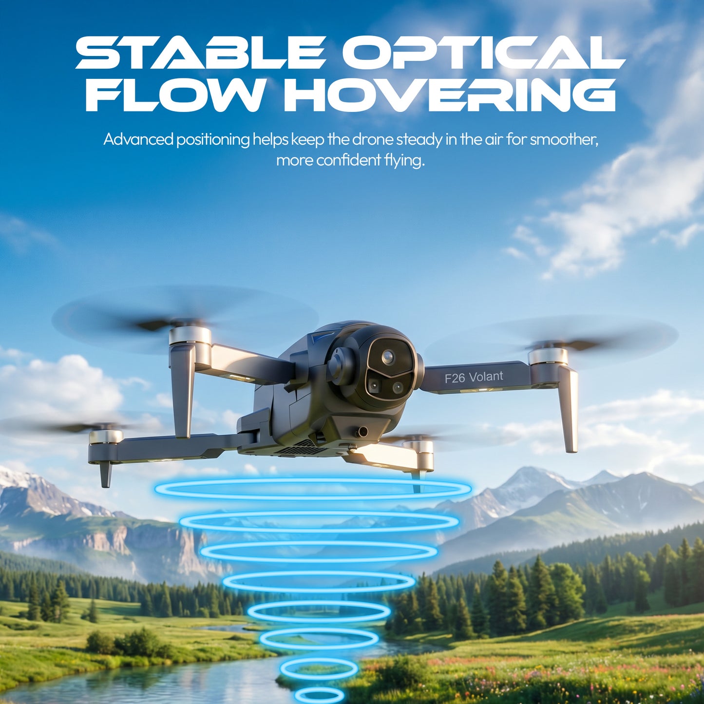 Contixo F26 Volant FPV Drone, Brushless Camera Drone with 4.3” Screen Controller
