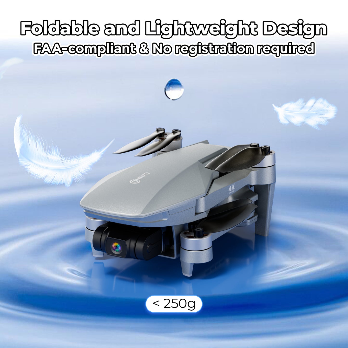 Contixo F36 FPV Drone - Foldable, 4K HD Camera, 64GB Card & Case