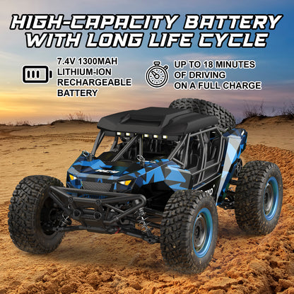 Contixo HC4 Dominator RC Remote Control Offroad 4WD UTV - 1:16 Scale