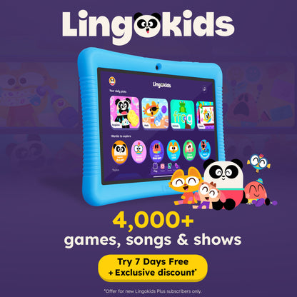Contixo K102 10" Kids Tablet Bundle | 32GB Android 12 | KB8 Wireless Headphones & Bag | Epic! Books & Lingokids