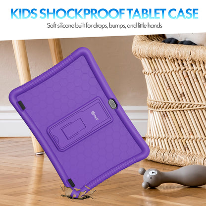 Contixo K102 10" Kids Tablet Bundle | 32GB Android 12 | KB8 Wireless Headphones & Bag | Epic! Books & Lingokids