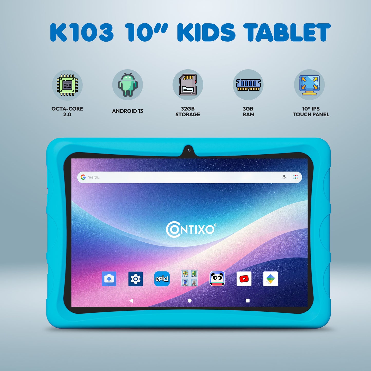 Contixo K103 10-Inch Kids 32GB HD Tablet