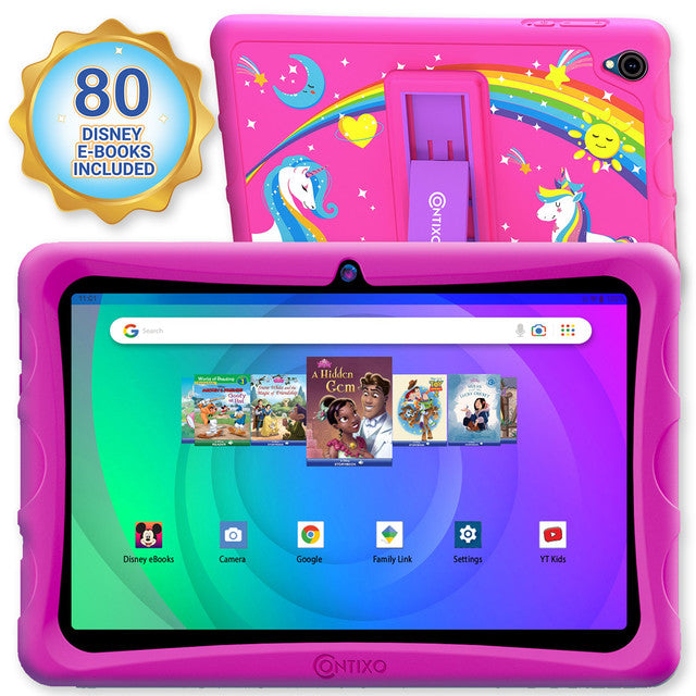Contixo K103B Kids Tablet -" HD Screen, 64GB, Parental Controls, 80 Disney eBooks