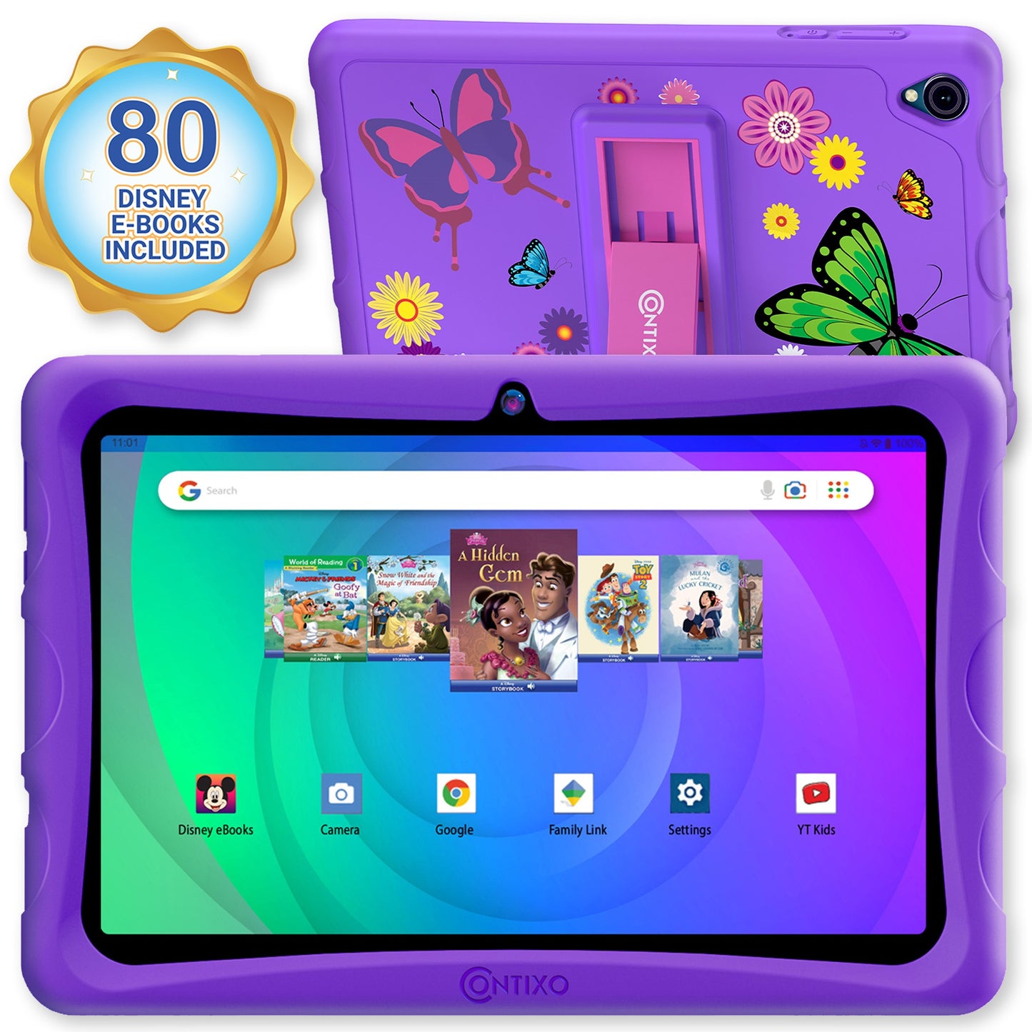 Contixo K103B Kids Tablet -" HD Screen, 64GB, Parental Controls, 80 Disney eBooks