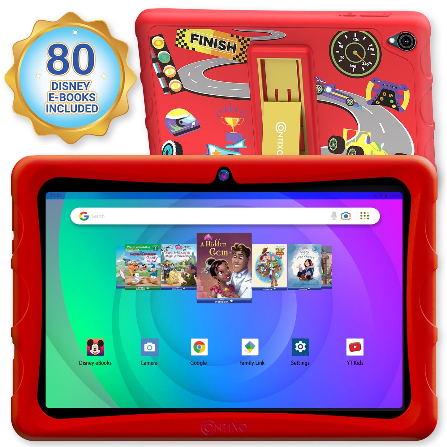 Contixo K103B Kids Tablet -" HD Screen, 64GB, Parental Controls, 80 Disney eBooks