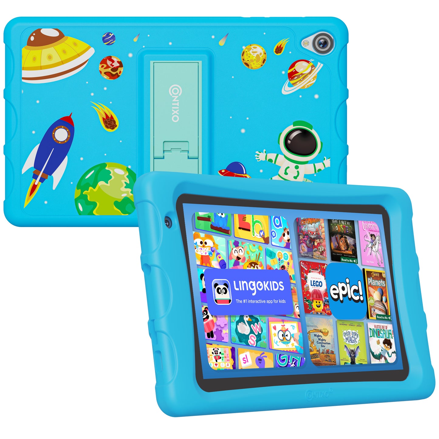Contixo K80 8-Inch Kids Tablet Featuring 80 Disney eBooks - 2GB + 64GB