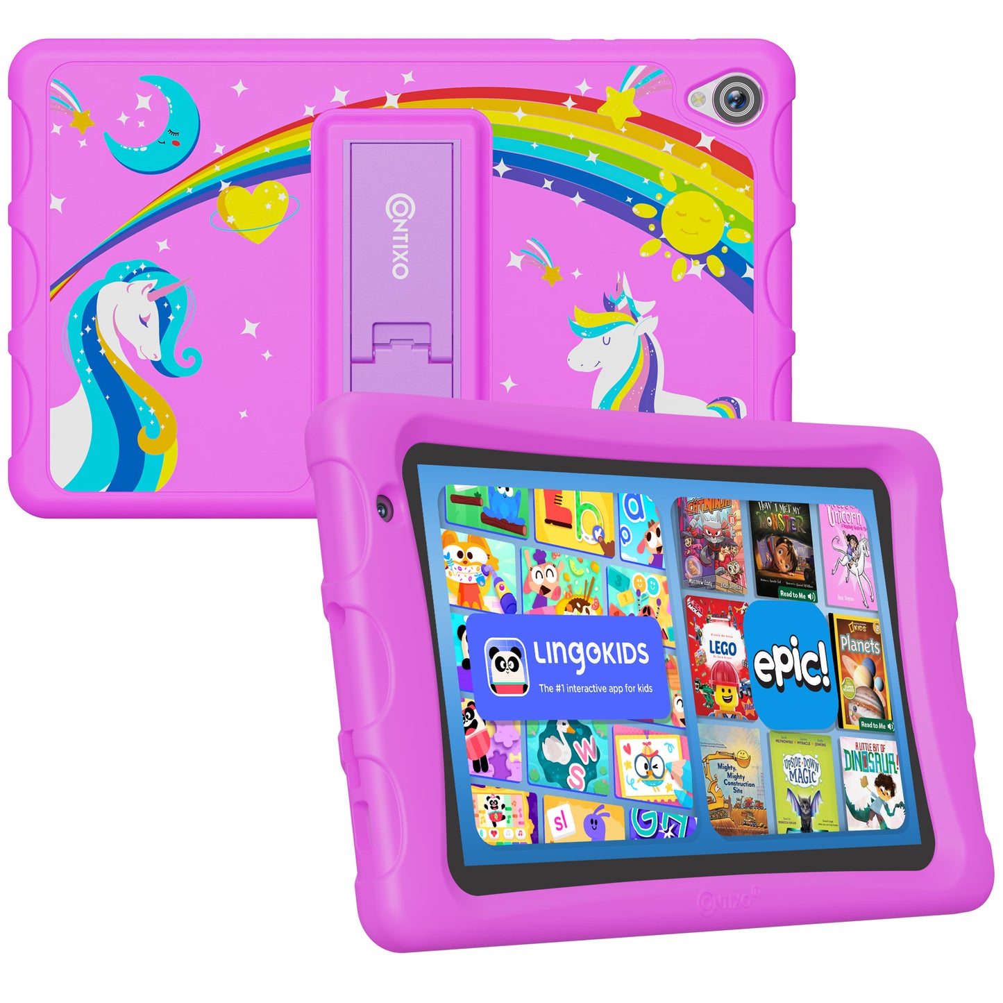 Contixo K81 8-Inch Kids Tablet Featuring 80 Disney eBooks - 4GB + 64GB