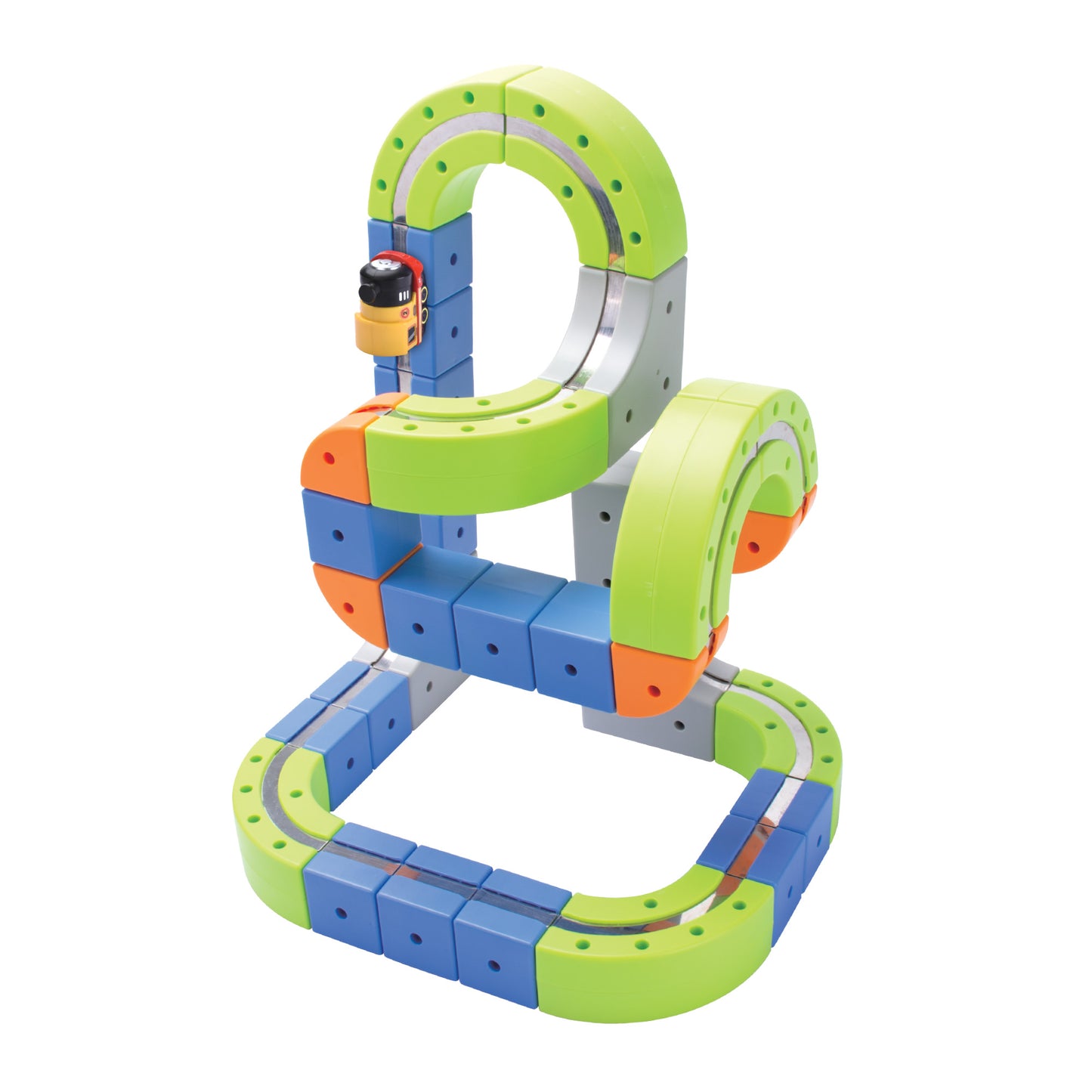 Contixo MT4 Magnetic Train Track Set | Motorized STEM Toy with Flip Bridge