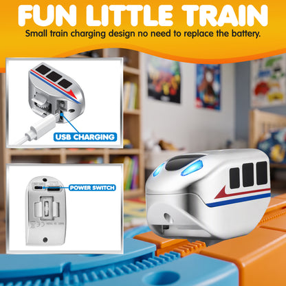 Contixo MT5 147-Piece Gear Track Train Set with Handheld Remote
