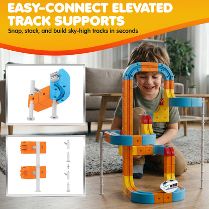 Contixo MT5 147-Piece Gear Track Train Set with Handheld Remote