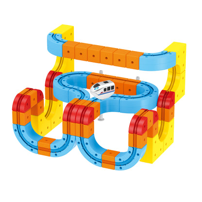 Contixo MT5 147-Piece Gear Track Train Set with Handheld Remote