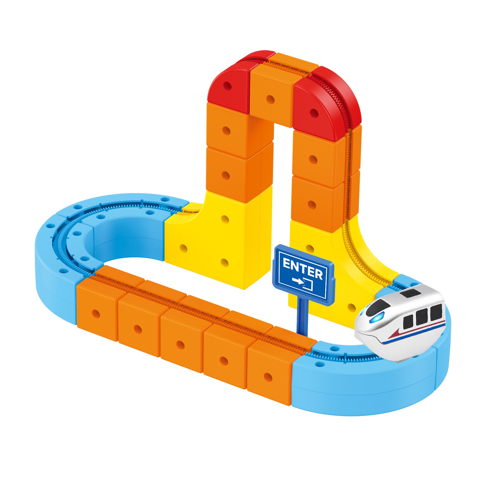 Contixo MT5 145-Piece Gear Track Train Set with Handheld Remote