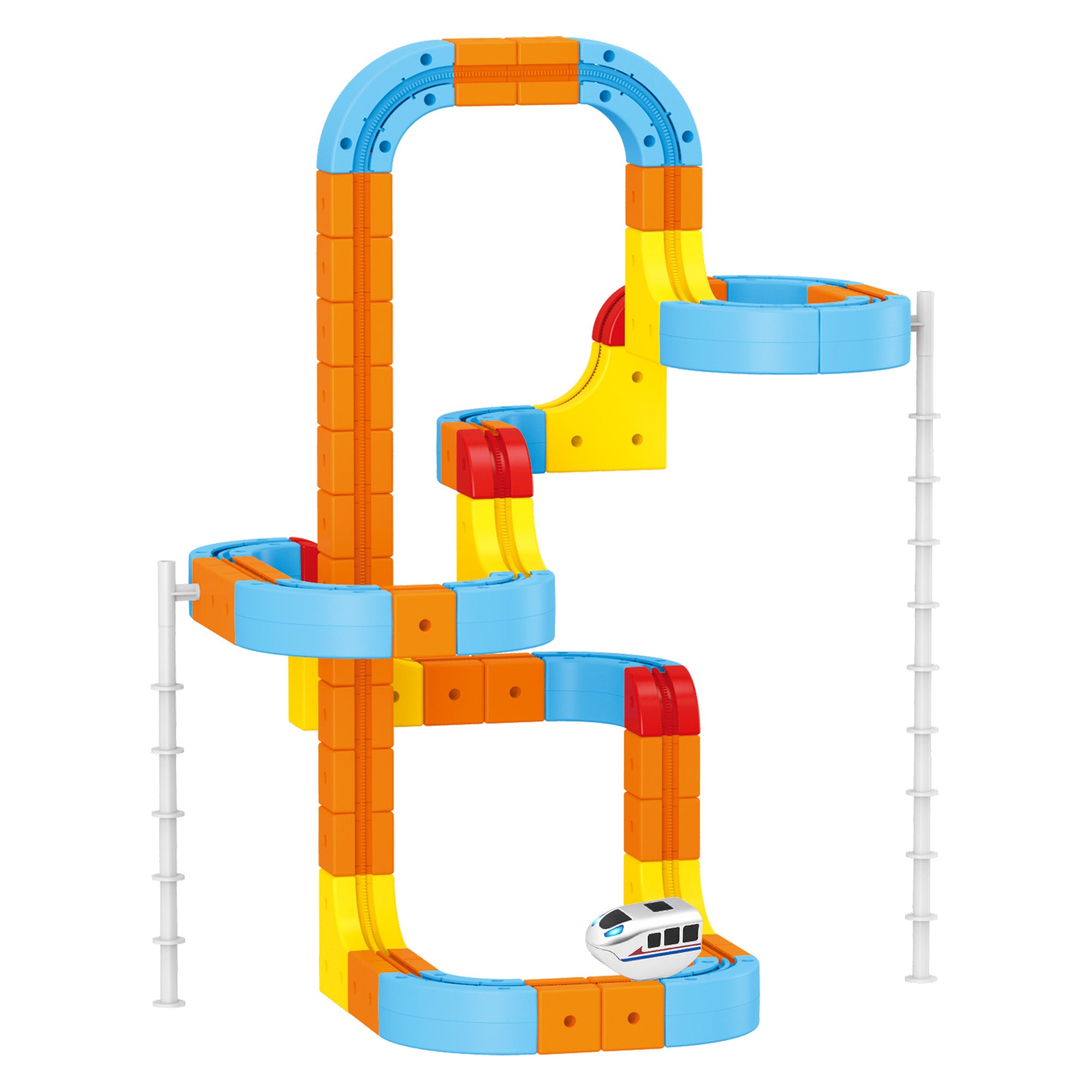 Contixo MT5 145-Piece Gear Track Train Set with Handheld Remote