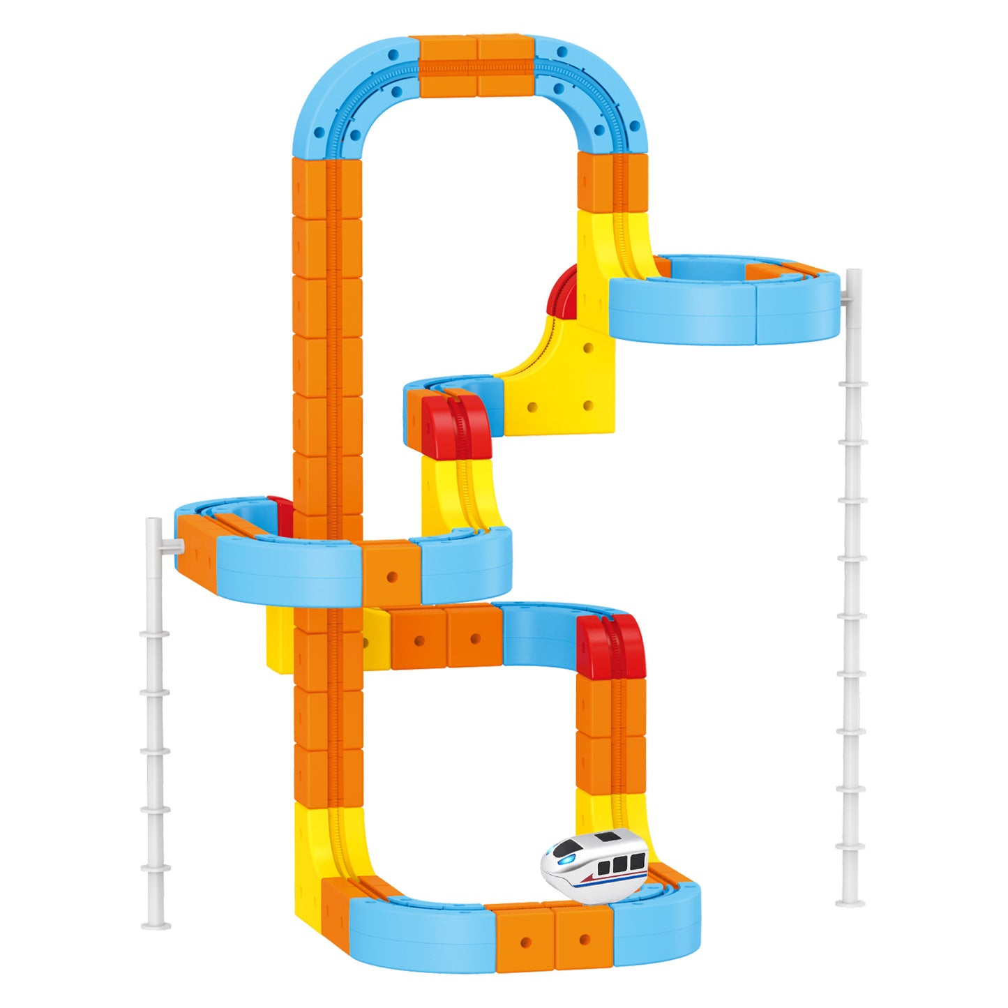 Contixo MT5 147-Piece Gear Track Train Set with Handheld Remote