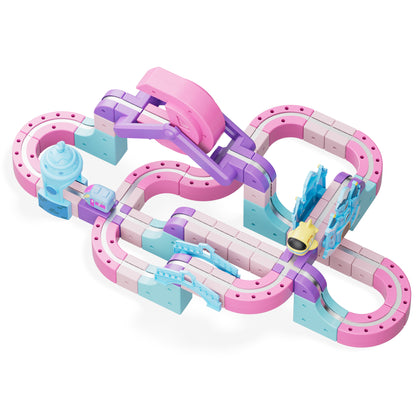 Contixo MT6 Princess Magnetic Train Track Set | Motorized STEM Castle Toy