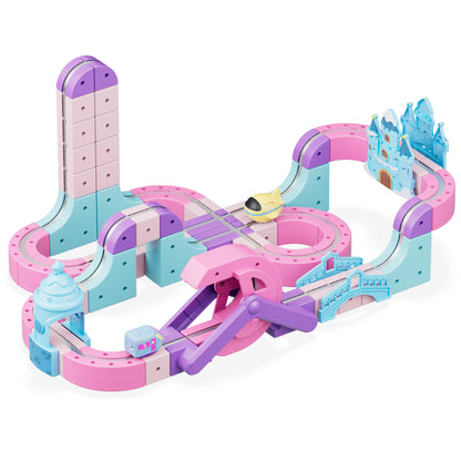 Contixo MT6 Princess Magnetic Train Track Set | Motorized STEM Castle Toy