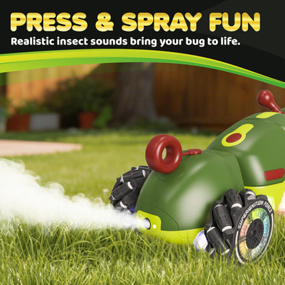 Contixo RC1 Mech Stunt Caterpillar Car for Kids - Futuristic 360° Omni-Directional RC Vehicle with Mist Spray, Colorful LED Lights & Sound, Flexible Torsion Body All-Terrain Stunt Car, 2.4GHz Remote Control Toy