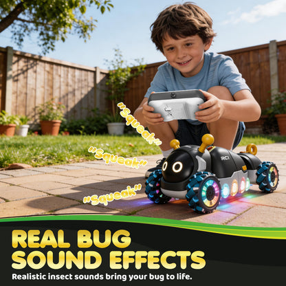 Contixo RC1 Mech Stunt Caterpillar Car for Kids - Futuristic 360° Omni-Directional RC Vehicle with Mist Spray, Colorful LED Lights & Sound, Flexible Torsion Body All-Terrain Stunt Car, 2.4GHz Remote Control Toy