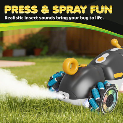 Contixo RC1 Mech Stunt Caterpillar Car for Kids - Futuristic 360° Omni-Directional RC Vehicle with Mist Spray, Colorful LED Lights & Sound, Flexible Torsion Body All-Terrain Stunt Car, 2.4GHz Remote Control Toy