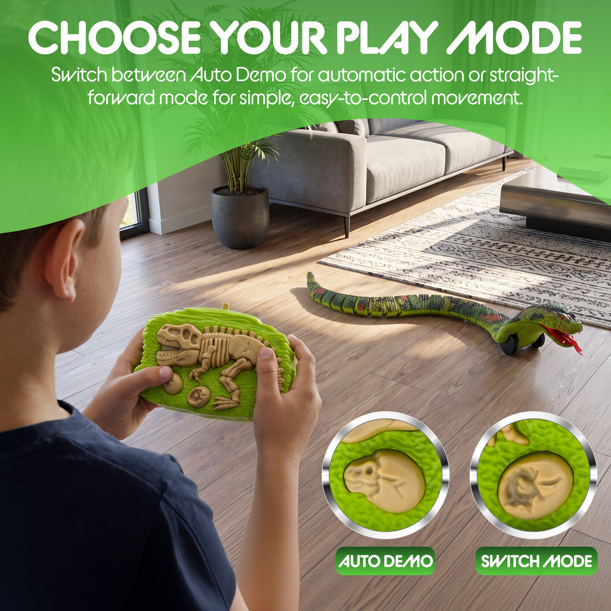 Contixo RC9 Cobra Snake | 22-Inch Realistic Slithering Remote Control Toy