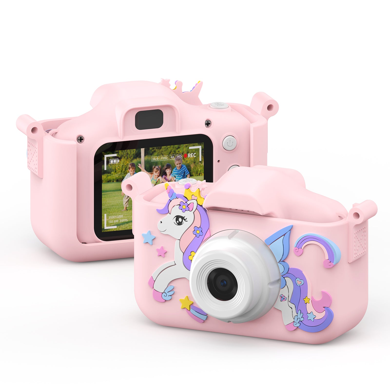 Contixo Kids Digital Camera – 1080p HD, Dual Lens, Selfies, Games, 32GB Storage