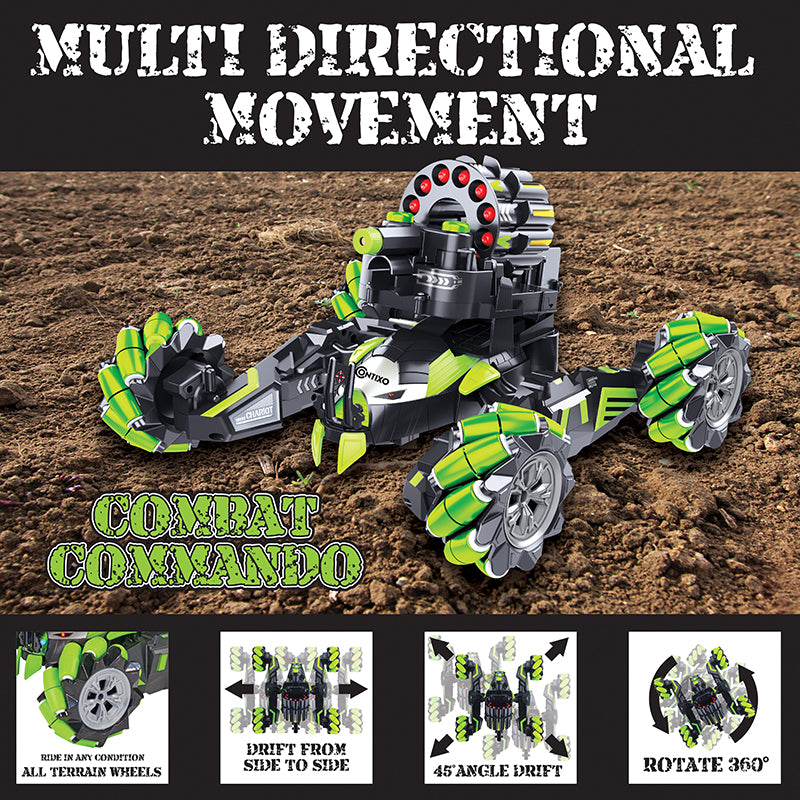 Contixo SC2 Remote Control RC Military Assault Vehicle
