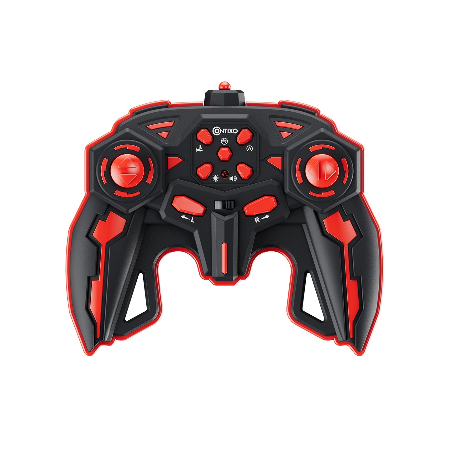 Contixo SC10 Cobra Speed Crawler RC Stunt Car - 4WD with Remote & Gesture Control, Red