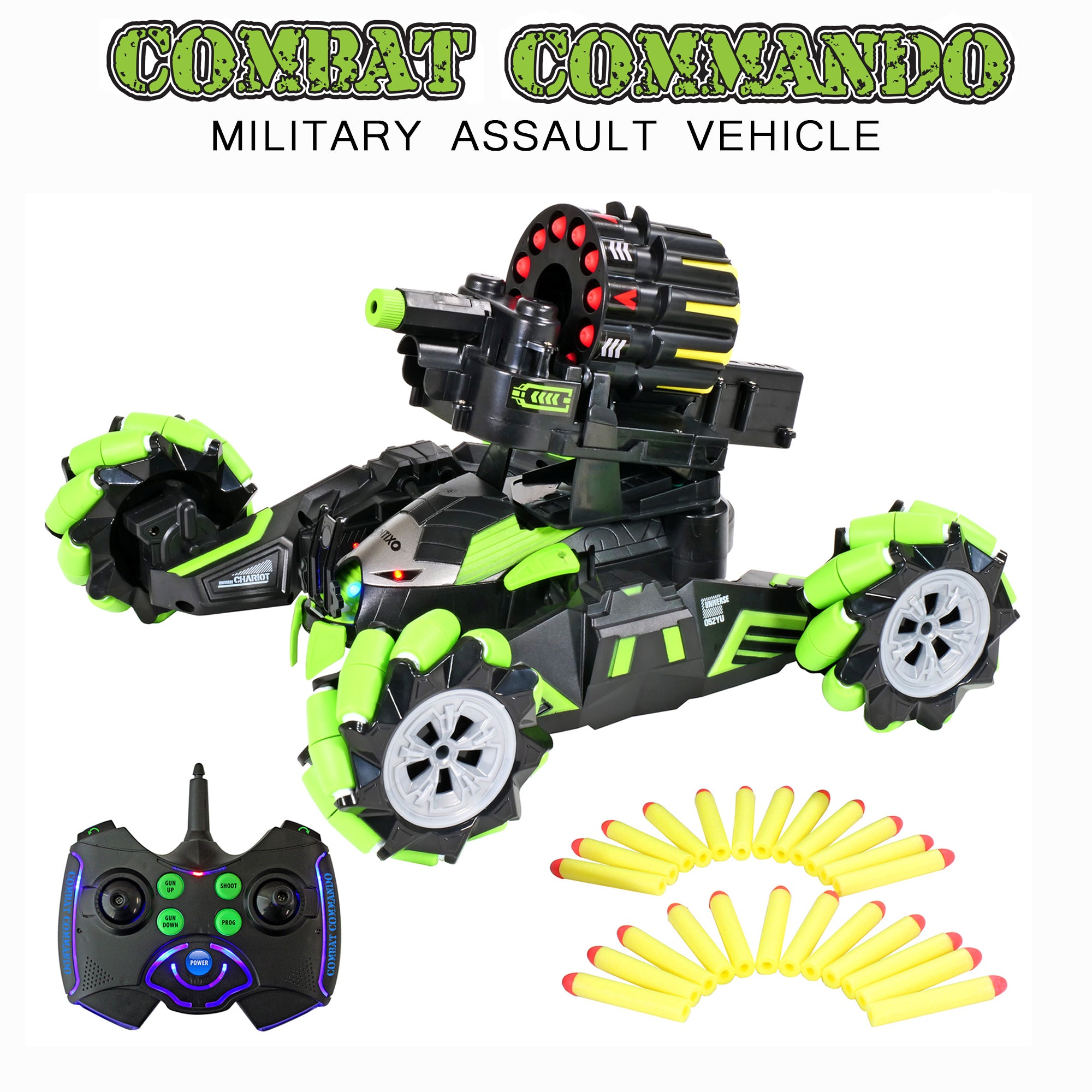 Contixo SC2 Remote Control RC Military Assault Vehicle