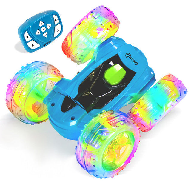Contixo RC Stunt Car 4WD - 360- Spins, LED Lights, & Thr
