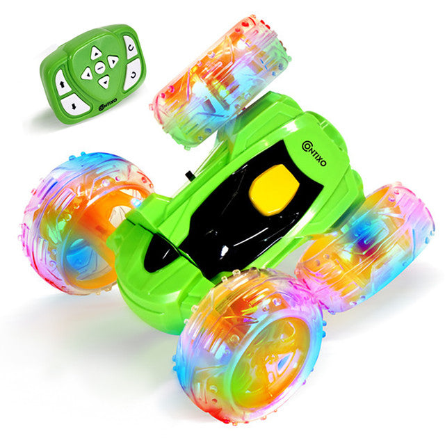 Contixo RC Stunt Car 4WD – 360° Spins, LED Lights, & Thrilling Fun