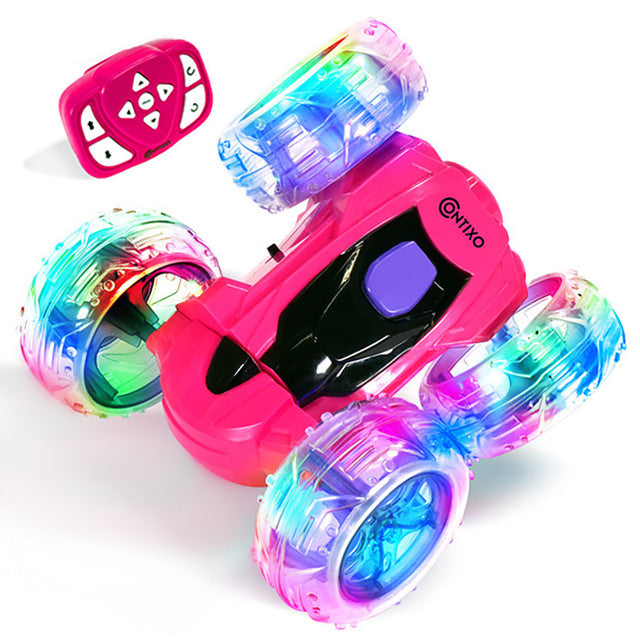 Contixo RC Stunt Car 4WD - 360- Spins, LED Lights, & Thr