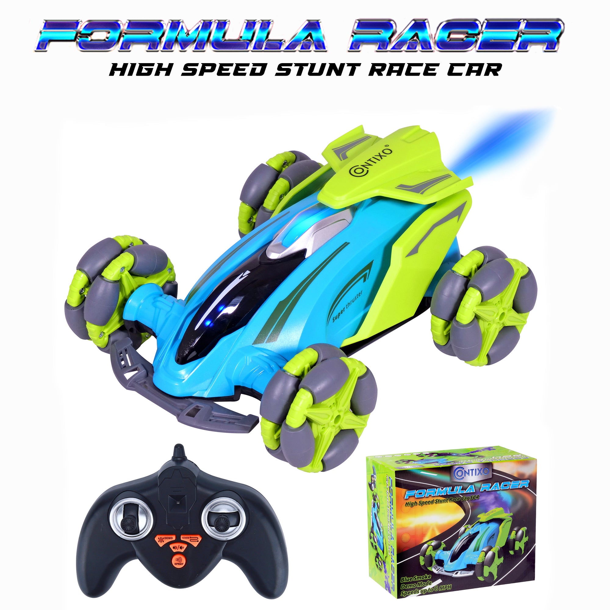 Contixo SC4 Formula Racer Remote Control RC Stunt Car