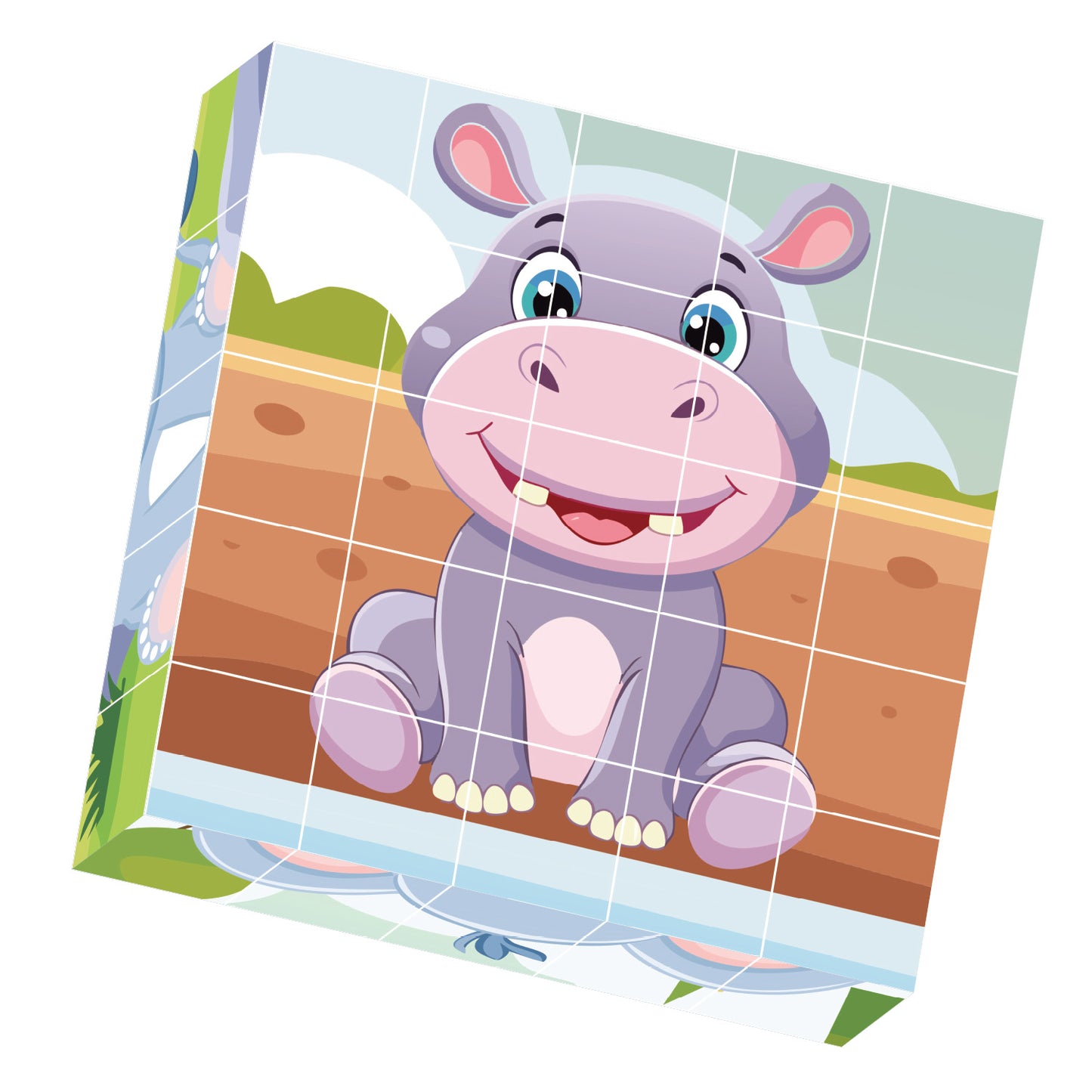 Contixo ST10 25-Piece Magnetic Jungle Animal Puzzle Blocks – 6 Puzzles in One