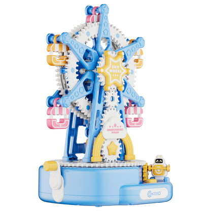 Contixo ST11 Ferris Wheel Building Set | 37-Piece Toy with Music & Hand Crank