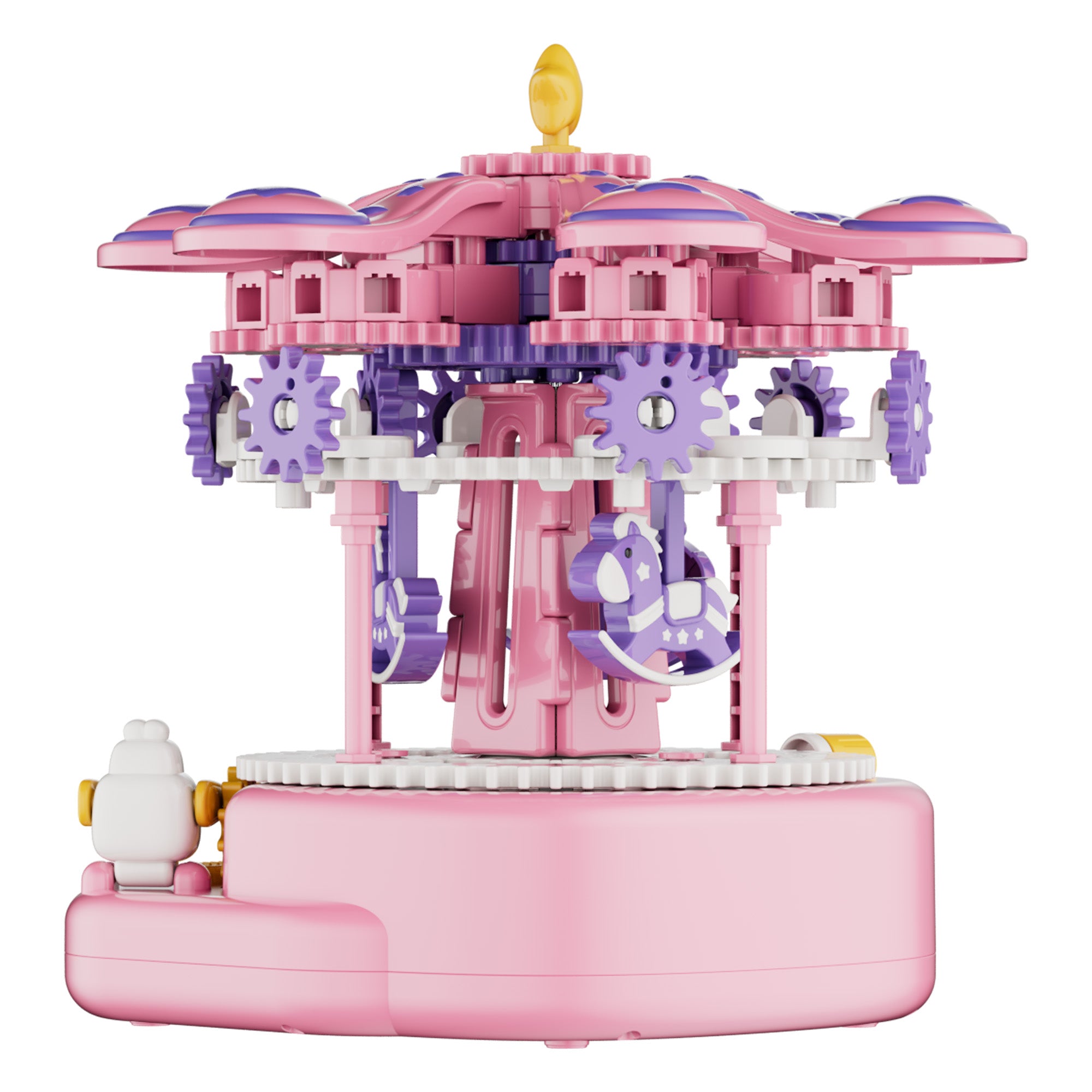 Contixo ST12 Carousel Building Set | 31-Piece Toy with Music & Hand Crank